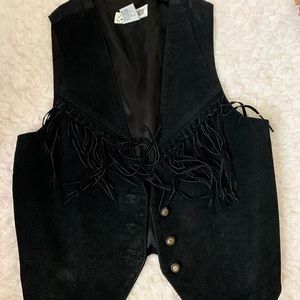 100% leather vest